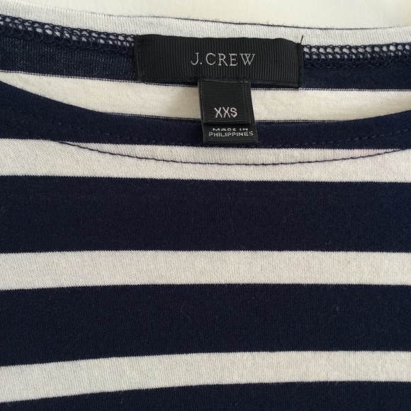 J. Crew Stripe T Shirt With Pom Pom - Picture 7 of 8